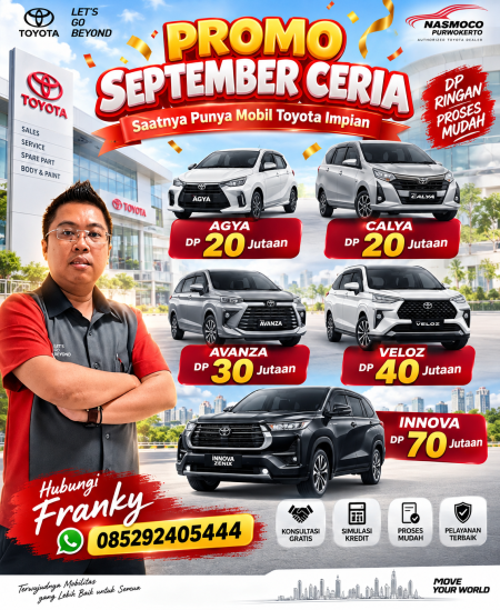 Promo Toyota Terbaik 2026 - Promo Toyota Purwokerto 2026